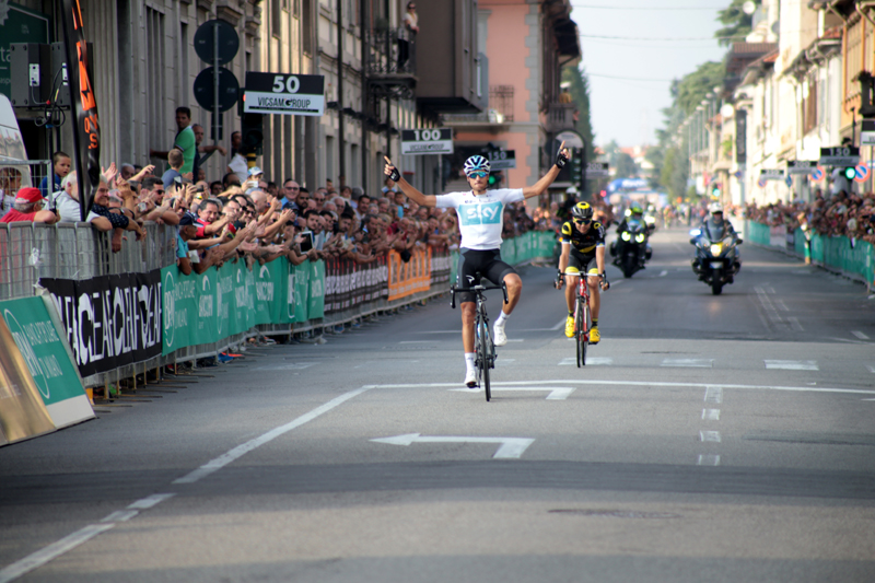 Arrivo e podio