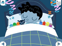 disegno bimbo dormiente nel lettino