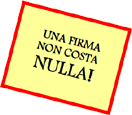 Lissone- icona Una firma non costa nulla