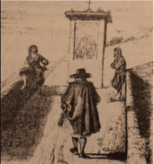 Don Abbondio e i Bravi - Illustrazione di una vecchia edizione del romanzo