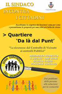 Locandina progetto partecipazione da là dal punt